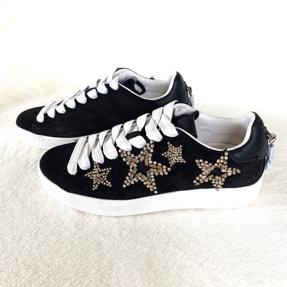 Coach Black Star Embellished Sneakers - Picture 1 of 7